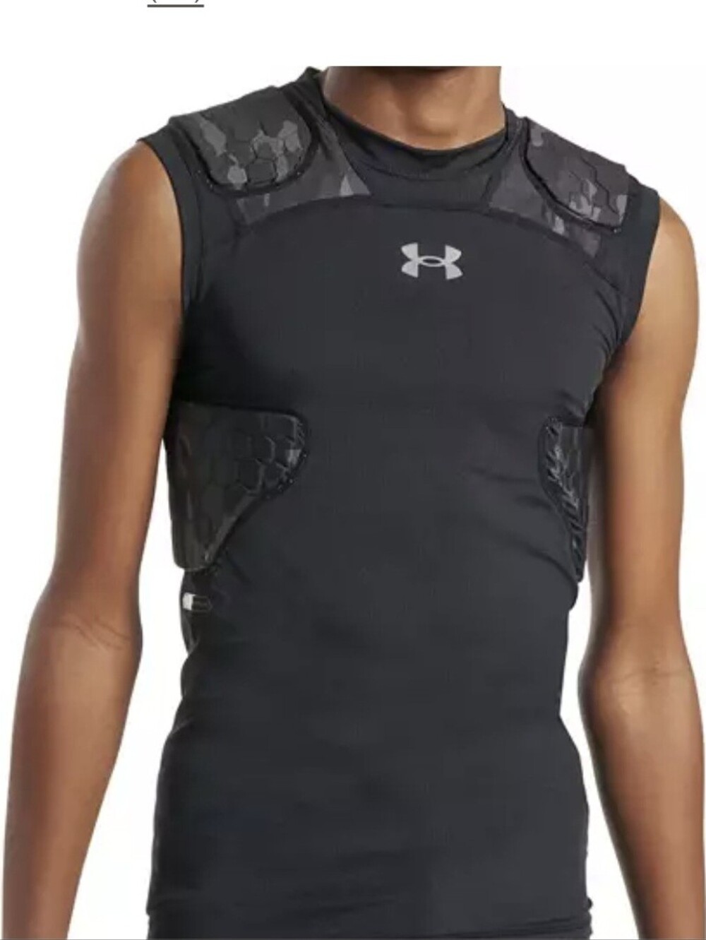 Under Armot Youth Gameday Compression 4 Pad Black Size YL